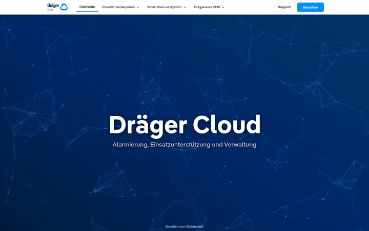 Screenshot of draeger-cloud.com