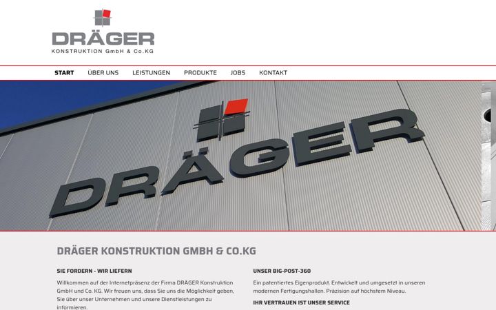 Screenshot of draeger-konstruktion.de