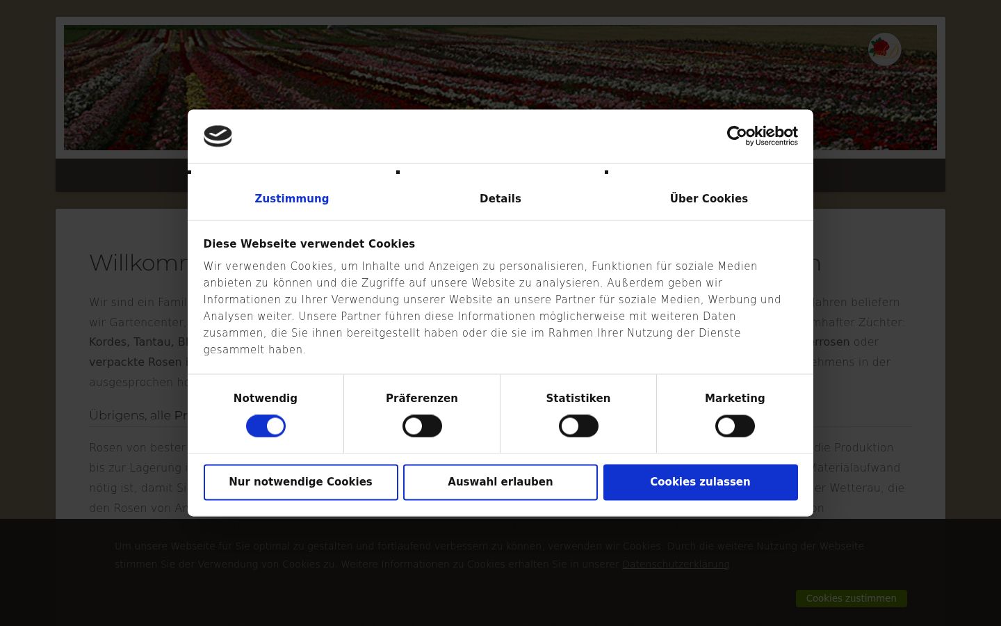 Screenshot tal-banner tal-kunsens muri qabel kwalunkwe interazzjoni