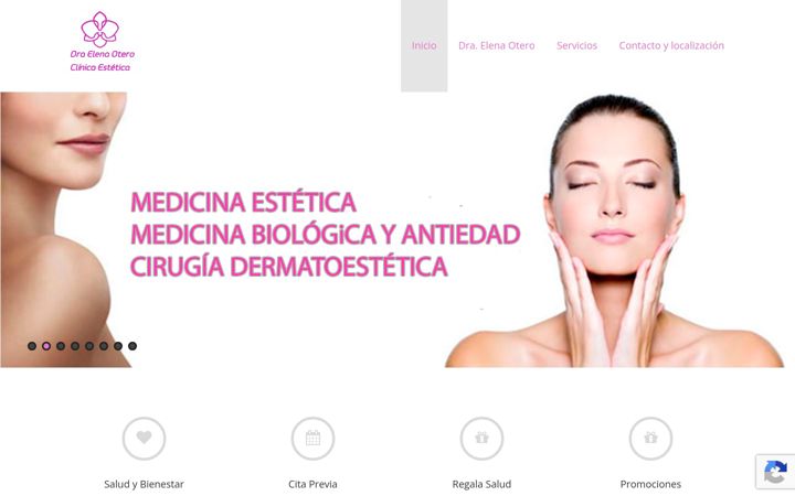 Screenshot of draelenaotero.com