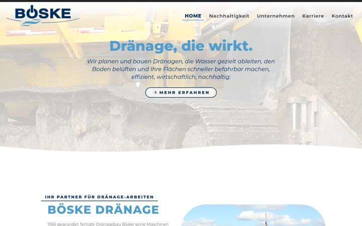 Screenshot of draenagebau-boeske.de