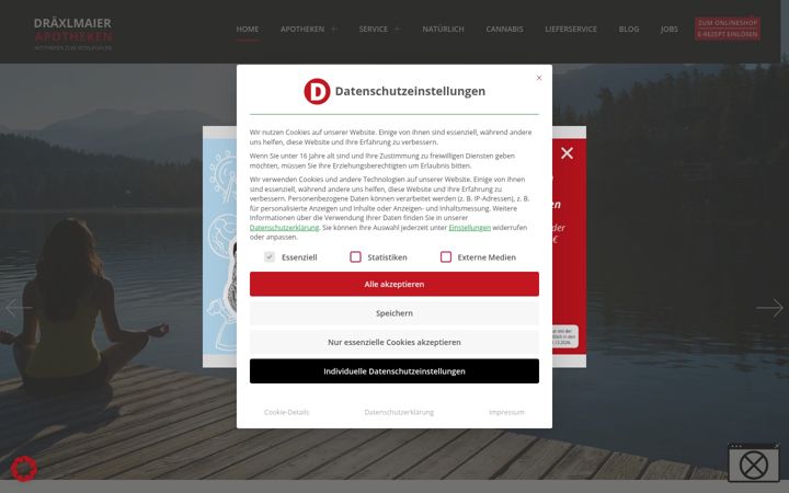Screenshot of draexlmaier-apotheken.de