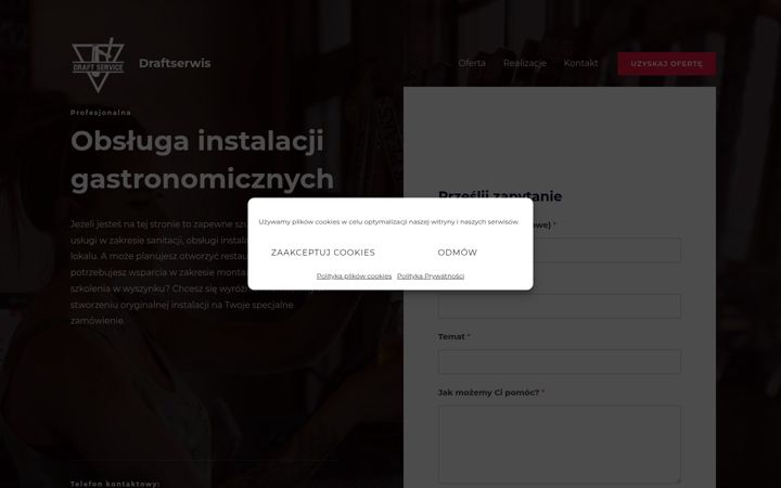 Screenshot ta' draftserwis.pl