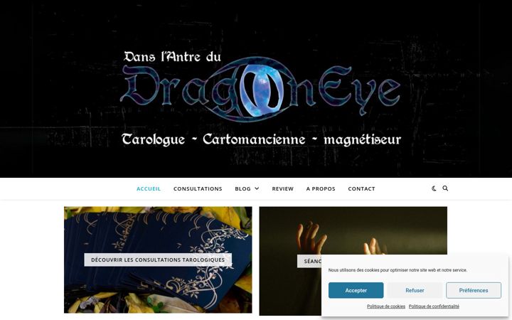 Kuvakaappaus sivustosta drag00neye.fr