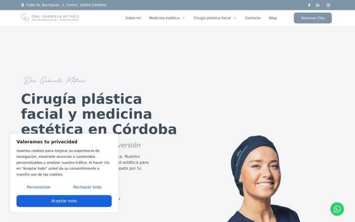 Screenshot of dragabrielamitheis.com
