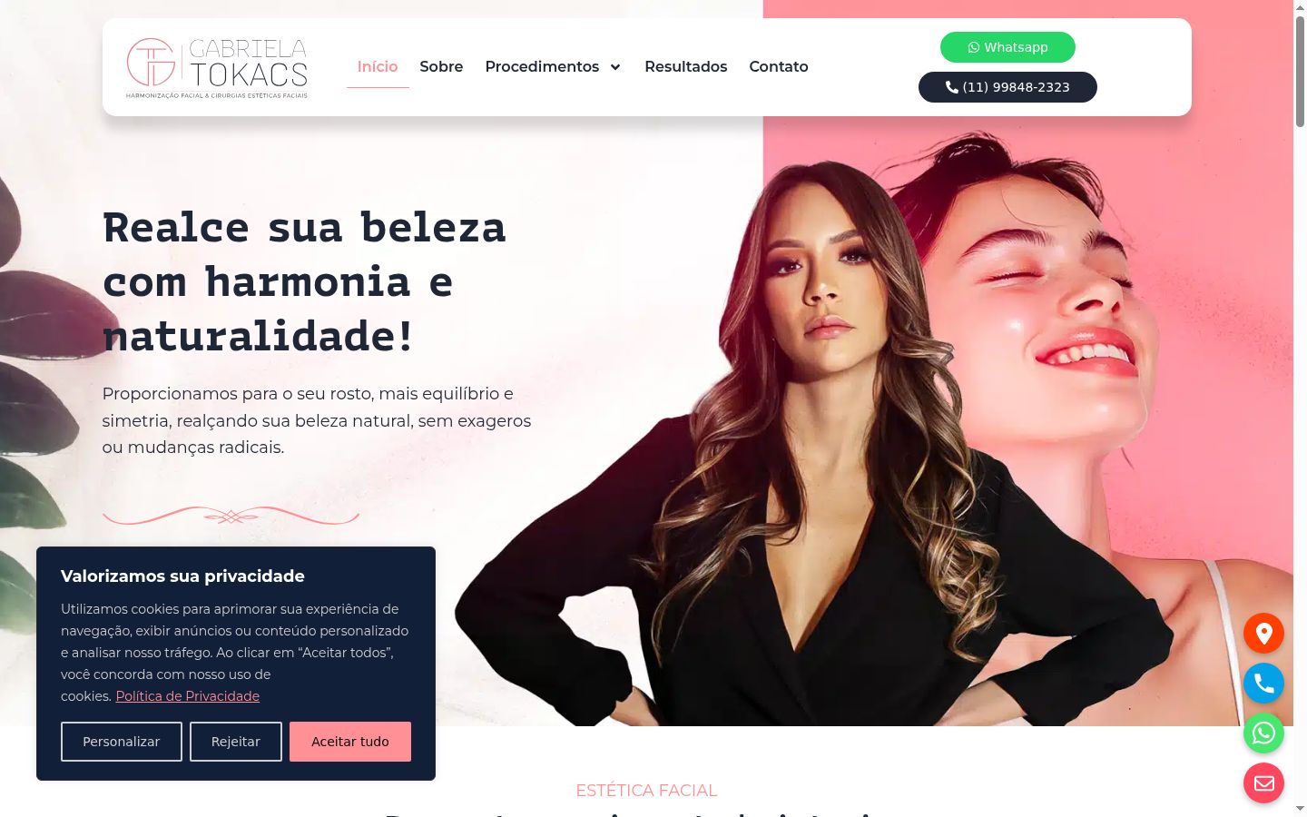 Capture d'écran de la bannière de consentement affichée avant toute interaction