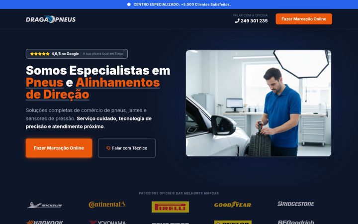 Screenshot του dragaopneus.com