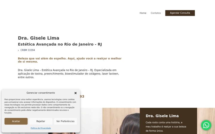 Ekrānuzņēmums no dragiselelima.com.br