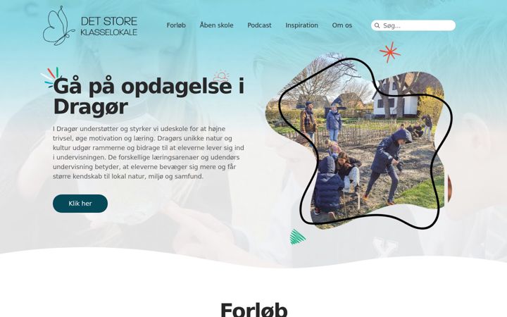 Skærmbillede af dragoerudeskole.dk