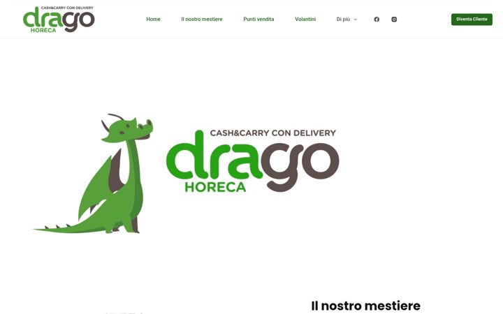 Screenshot of dragohoreca.it