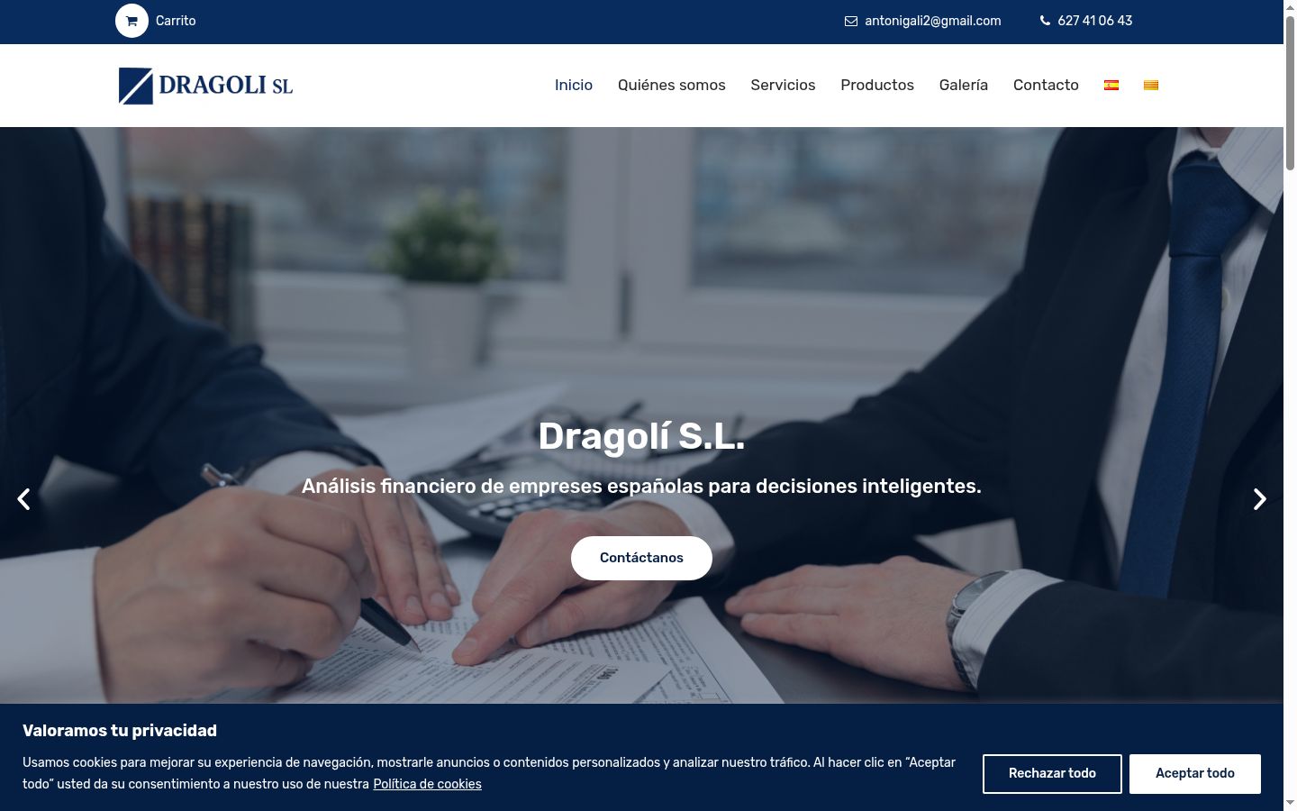 Screenshot des Einwilligungsbanners vor jeglicher Interaktion