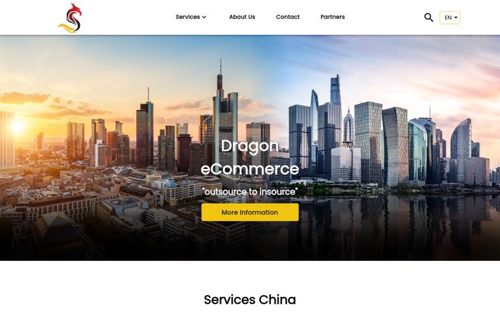 Screenshot of dragon-ec.com
