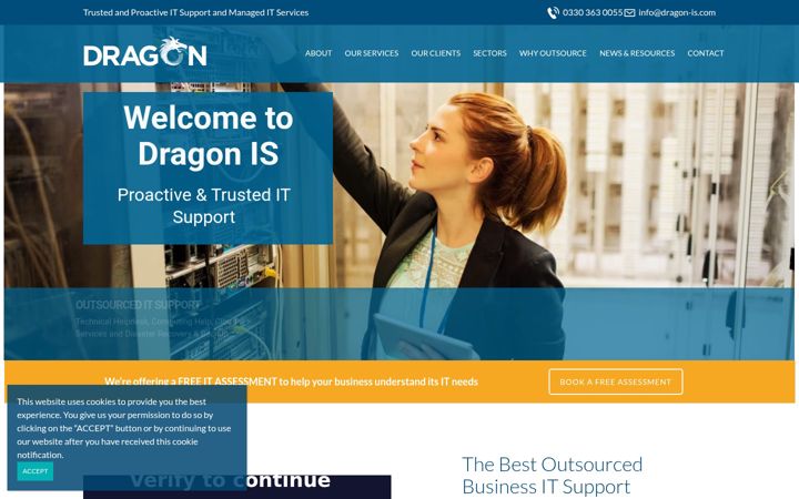 Screenshot of dragon-is.com