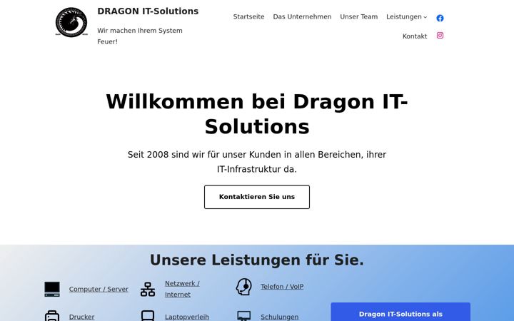 Screenshot of dragon-pc-service.de