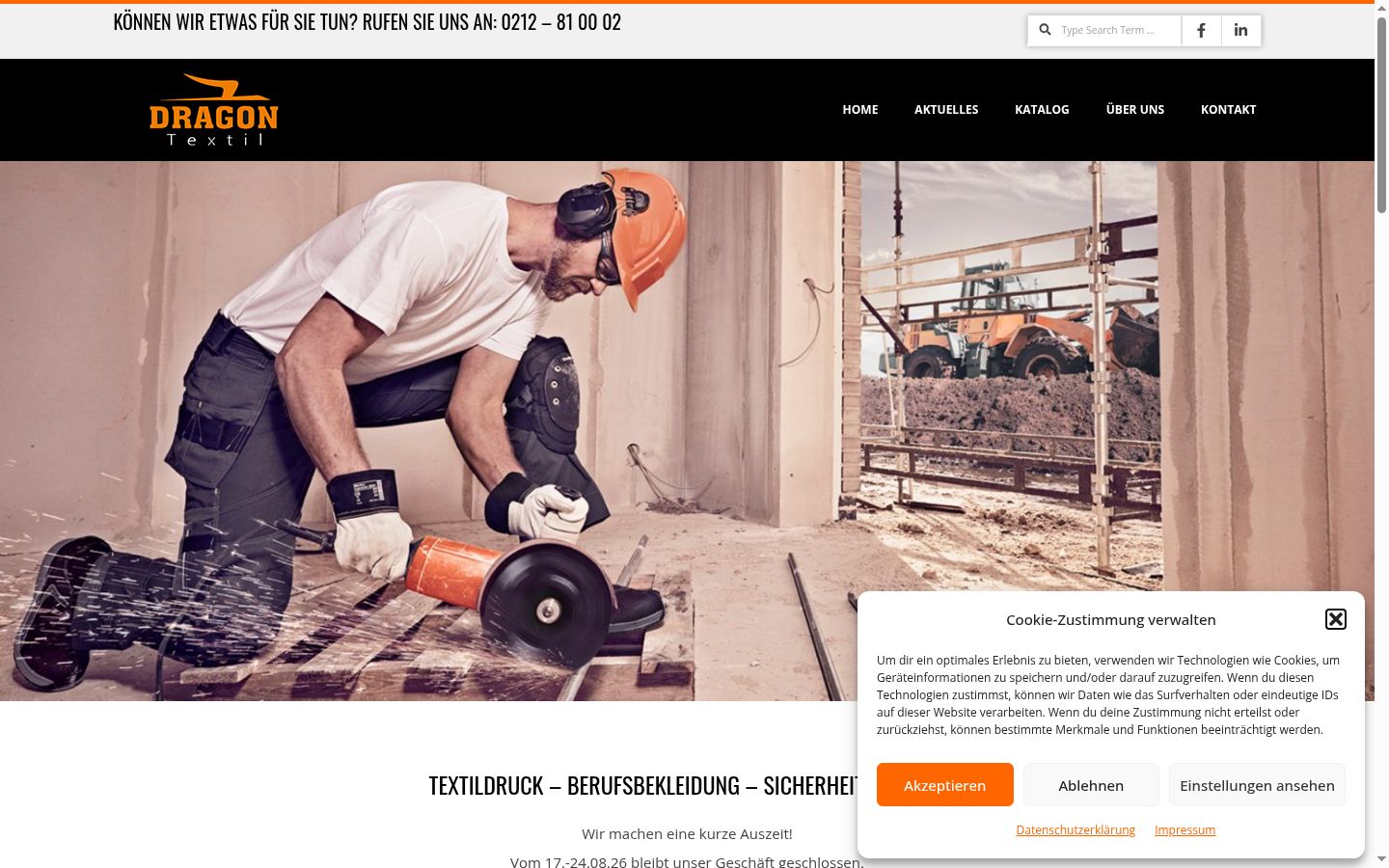 Screenshot tal-banner tal-kunsens muri qabel kwalunkwe interazzjoni