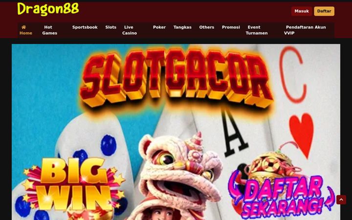 Screenshot di dragon88.org
