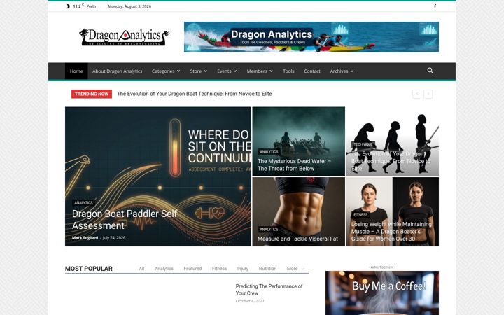 Kuvakaappaus sivustosta dragonanalytics.com.au