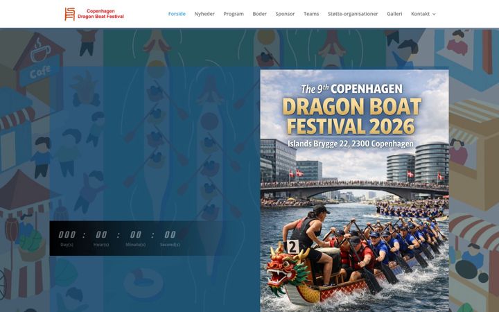 Skærmbillede af dragonboat.dk