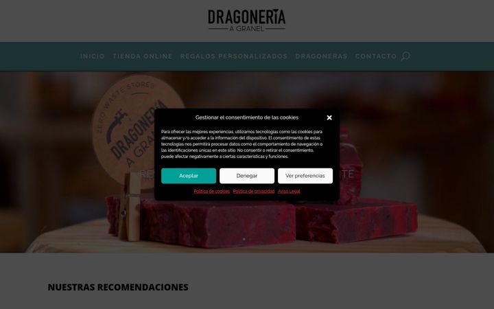 Skærmbillede af dragoneriagranel.es