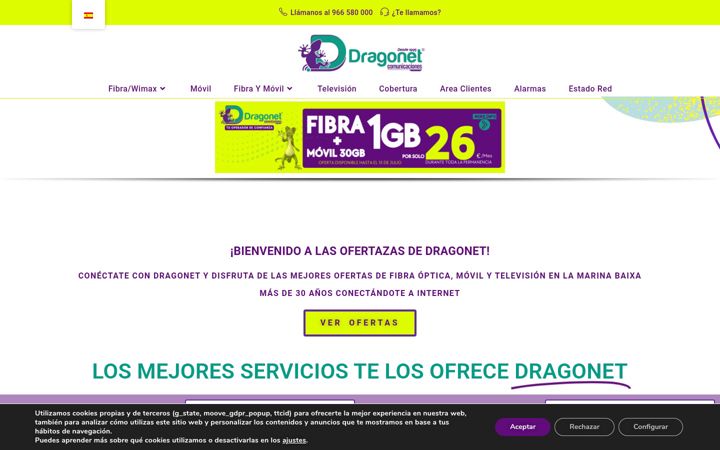 Screenshot of dragonet.es