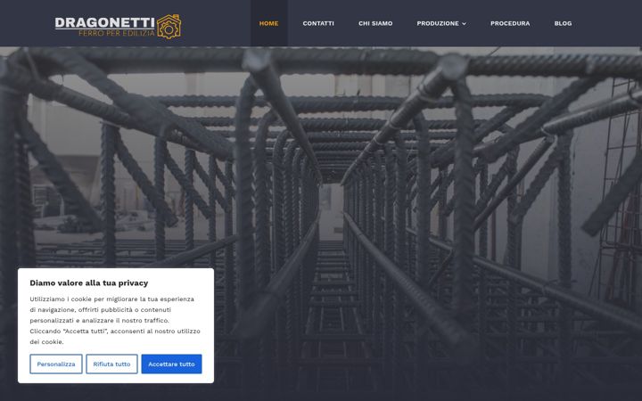 Screenshot of dragonettisrl.com