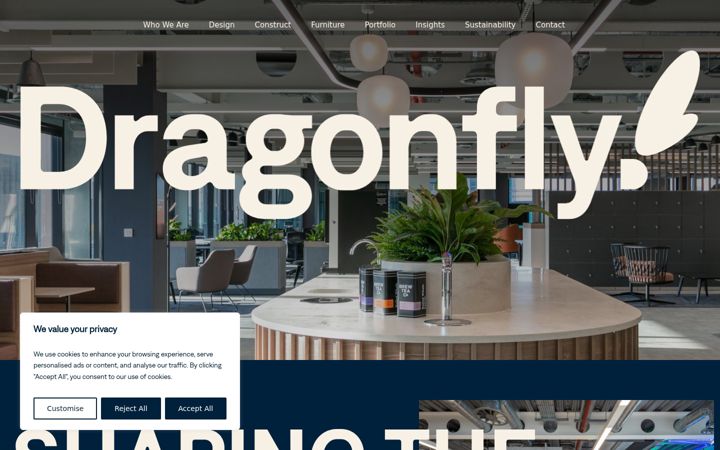 Screenshot of dragonfly.uk.com