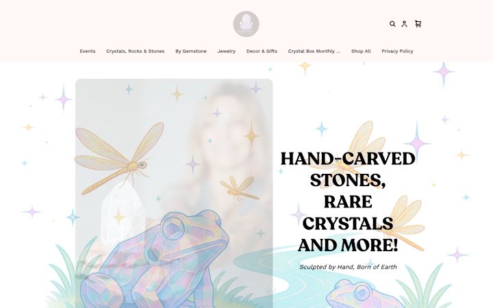 Screenshot of dragonflycrystalcompany.com