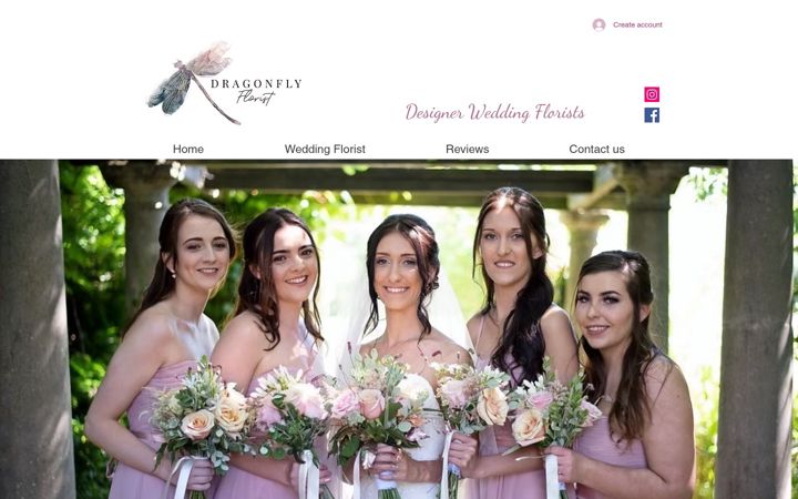 Screenshot of dragonflyflorist.co.uk