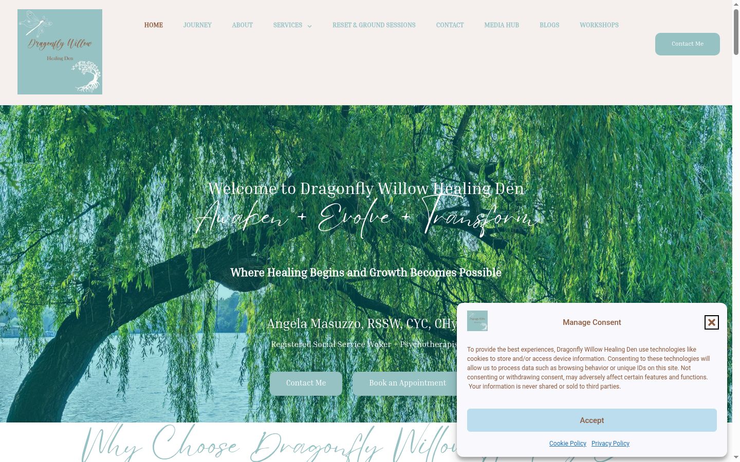Screenshot tal-banner tal-kunsens muri qabel kwalunkwe interazzjoni
