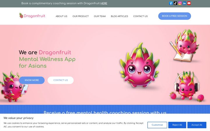 Captură de ecran a dragonfruitco.org