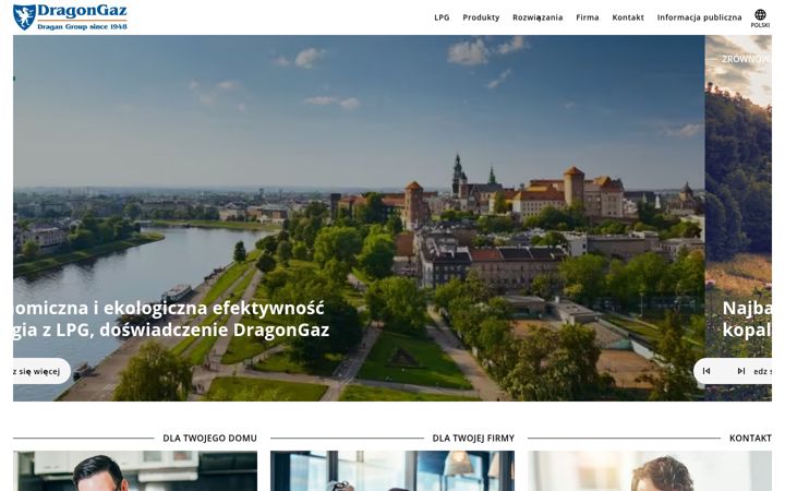 Screenshot ta' dragongaz.pl