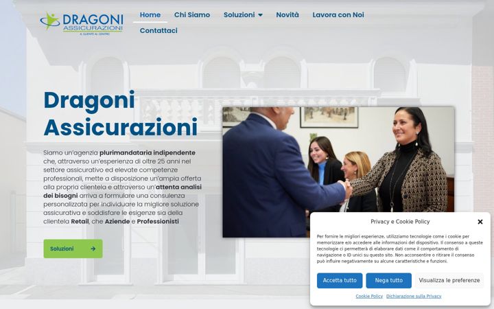 Screenshot of dragoniassicurazioni.it