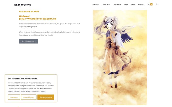 Screenshot stránky dragonolong.de