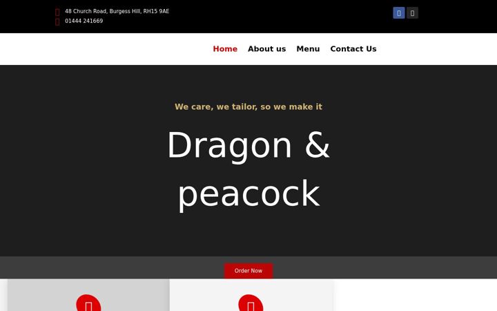 Screenshot of dragonpeacock.com