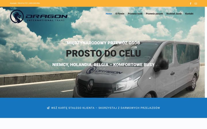 Screenshot ta' dragonprzewozy.pl