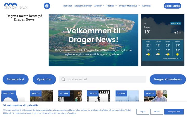 Skærmbillede af dragornews.dk