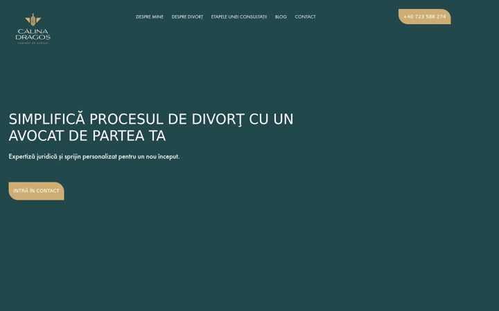 Screenshot of dragoscalina.ro