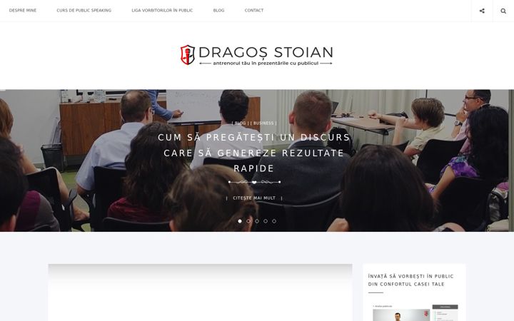 Screenshot of dragosstoian.ro