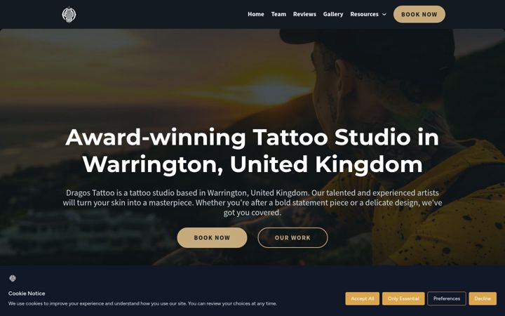 Ekrano kopija dragostattoo.co.uk