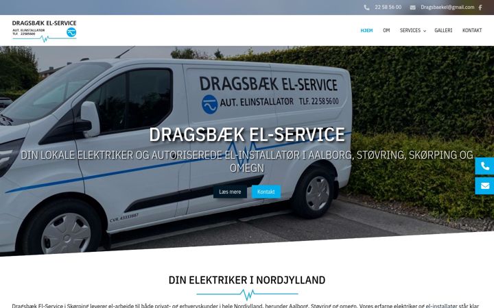 Skærmbillede af dragsbaekel.dk
