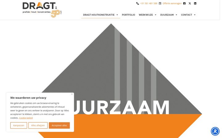 Captura de pantalla de dragtbv.nl