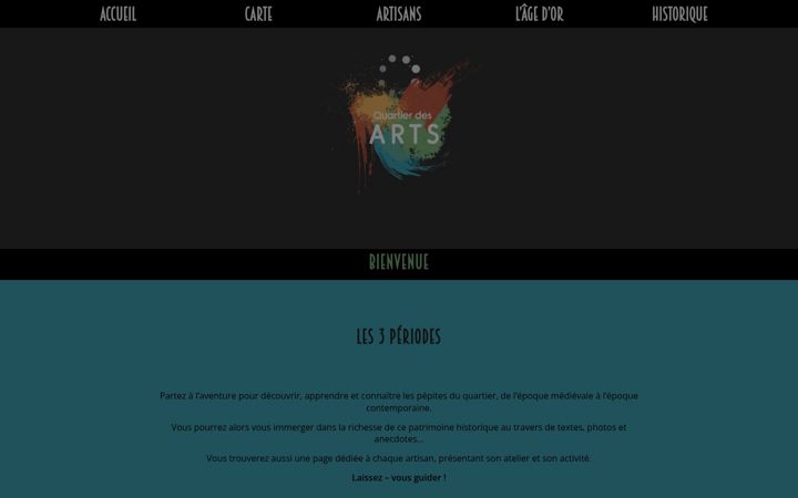 Kuvakaappaus sivustosta draguignan-quartierdesarts.fr