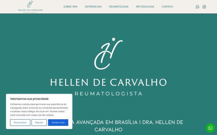 Ekrānuzņēmums no drahellencarvalhoreumato.com.br