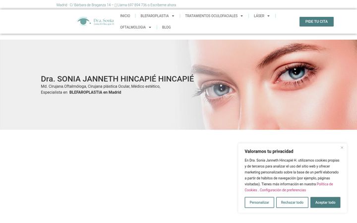 Screenshot of drahincapieoftalmologa.com