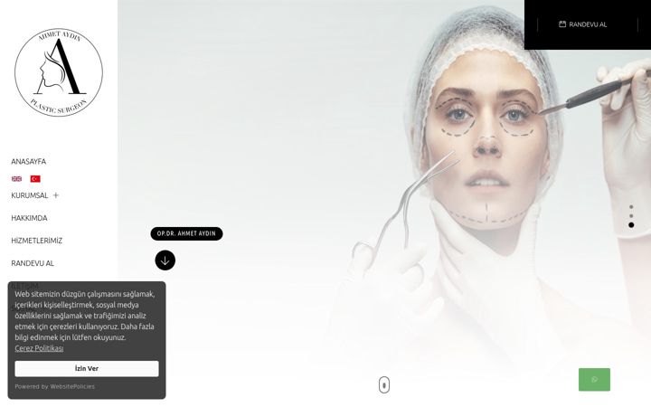 Screenshot of drahmetaydin.com