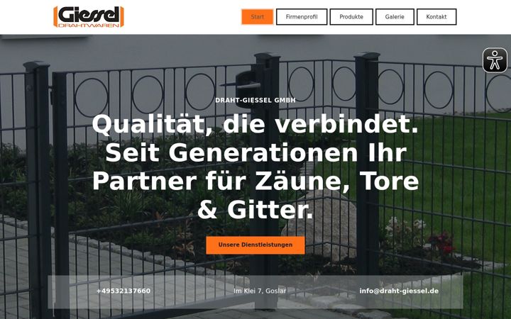 Screenshot ta' draht-giessel.de