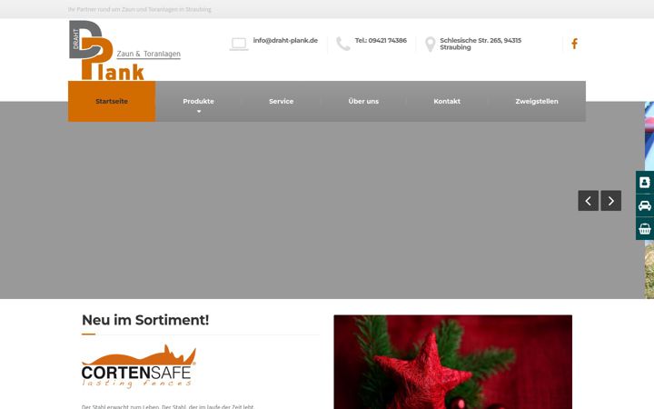 Snímek obrazovky draht-plank.de