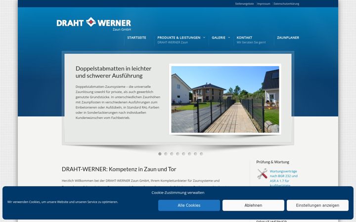 Screenshot of draht-werner-zaun.de