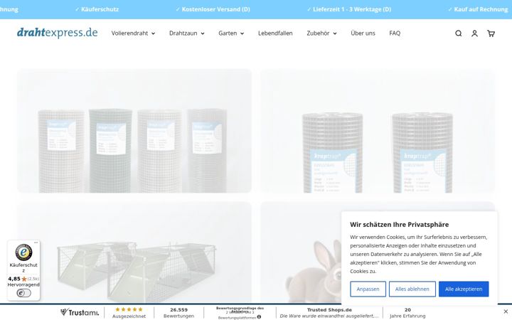 Screenshot of drahtexpress.de