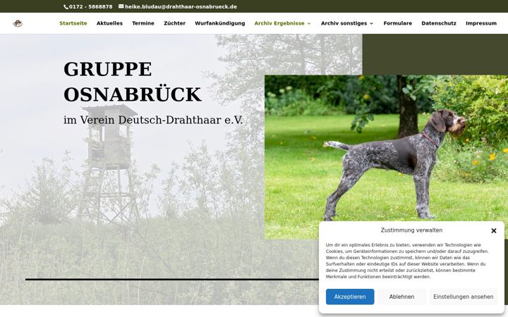 Snímek obrazovky drahthaar-osnabrueck.de